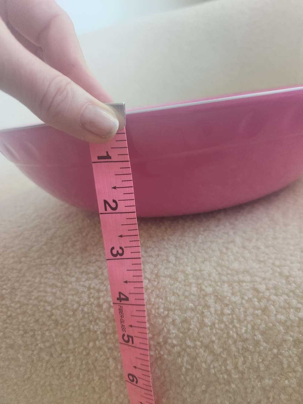 Pink Mexican Talavera Large Plastic Serving Bowl - Home Dining 12 In - Picture 3 of 4